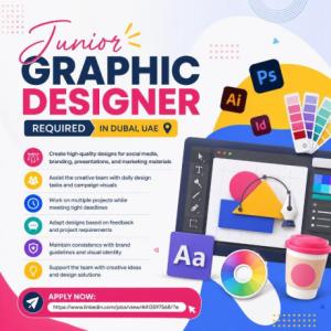 Junior Graphic Designer Required in Dubai