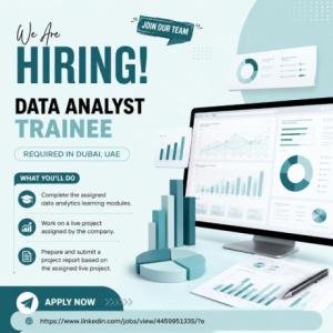 Data Analyst Trainee Required in Dubai