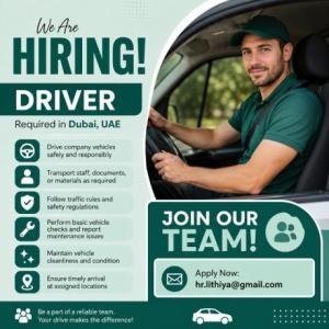 Driver Required in Dubai