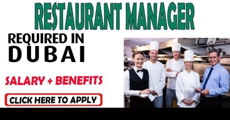 Restaurant Manager / Assistant Manager Required in Dubai