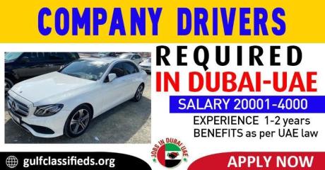COMPANY DRIVERS REQUIRED IN DUBAI