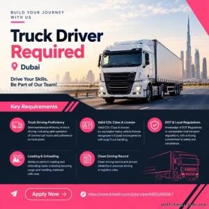 Truck Driver Required in Dubai