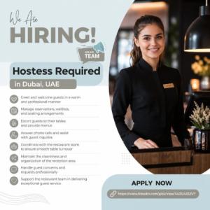 Hostess Required in Dubai