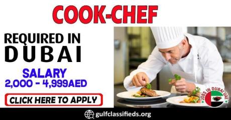 COOK-CHEF REQUIRED IN DUBAI