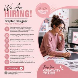 Graphic Designer Required in Dubai UAE