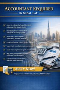 Accountant Required in Dubai