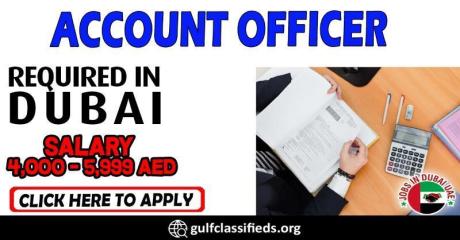 ACCOUNT OFFICER REQUIRED IN DUBAI