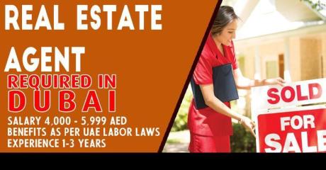 Real Estate Agent Required in Dubai