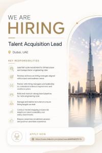 Talent Acquisition Lead Required in Dubai