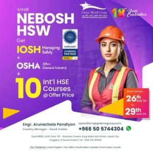 Elevate Your Career: Learn NEBOSH HSW and Thrive in KSA