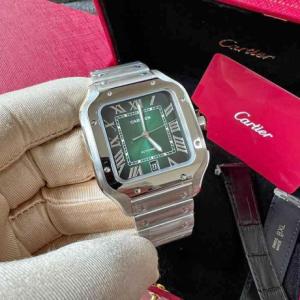 Cartier Santos green dial
