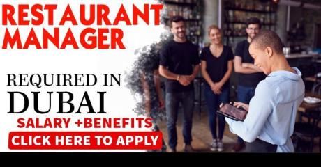 Restaurant Manager Required in Dubai