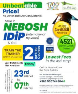 Advance Your Qualifications with NEBOSH I Dip in KSA
