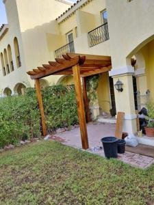 Garden wooden pergola