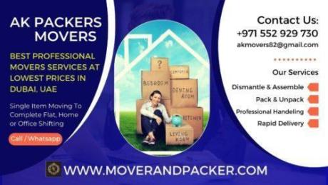 AK Mover & Packers the Most Reliable Shifting Services in Dubai Call 0552929730