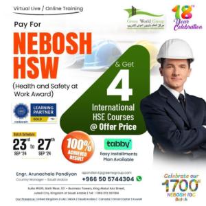Way for a successful career Nebosh HSW Course in KSA