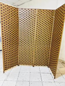 4-Panel Woven Room Divider / Privacy Screen