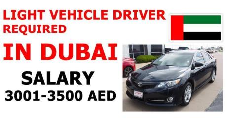 LIGHT VEHICLE DRIVER REQUIRED IN DUBAI