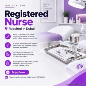 Registered Nurse Required in Dubai
