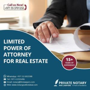 Limited Power of Attorney – Real Estate