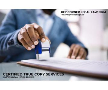 CERTIFIED TRUE COPY SERVICES IN UAE