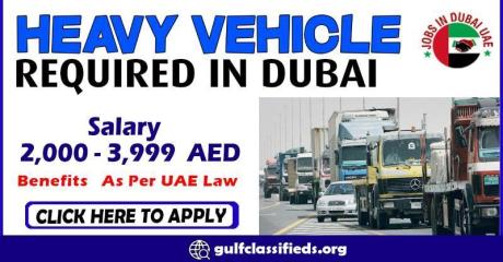 HEAVY VEHICLE REQUIRED IN DUBAI