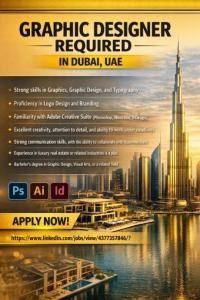 Graphic Designer Required in Dubai