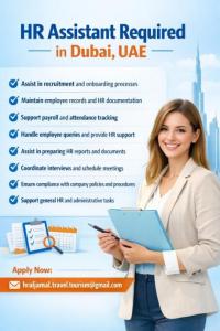 HR Assistant Required in Dubai