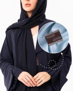 Custom Woven Labels for Garments & Abayas – Loop Fold