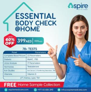 Full Body Check up at home @ just AED 399