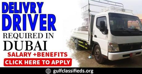 DELIVRY DRIVER REQUIRED IN DUBAI
