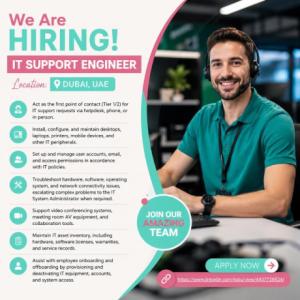 IT Support Engineer Required in Dubai