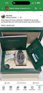 Rolex black OP 41mm 2023 Full Set
