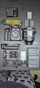 Nikon D850 with lenses