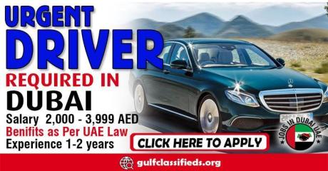URGENT DRIVER REQUIRED IN DUBAI