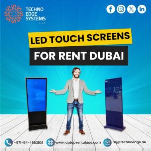 What Sizes of LED Touch Screens Are Available for Rent in Dubai?