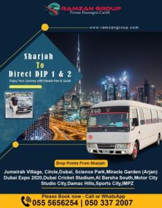 Direct Sharjah to DIP Motor city IMPZ 055 5656254