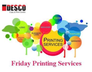 Friday Printing Services in Dubai and Abu Dhabi