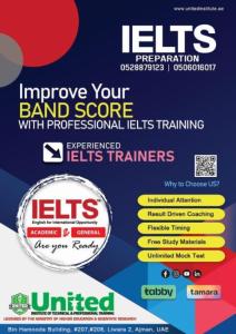 IELTS only in 1000 Grab this at United Institute