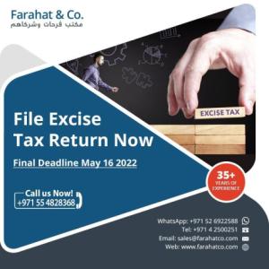 File Excise Tax Return Now in UAE | Final Deadline May