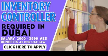 Inventory Controller Required in Dubai