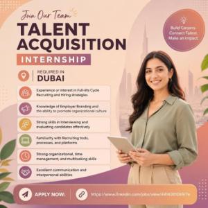 Talent Acquisition Internship Required in Dubai