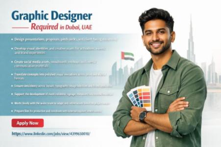 Graphic Designer Required in Dubai