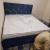 king size fabric bed with mattress in Dubai