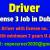 Driver With License 3, Job in Dubai