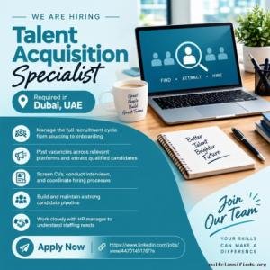 Talent Acquisition Specialist Required in Dubai