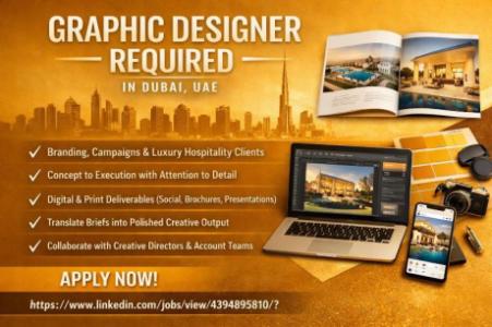 Graphic Designer Required in Dubai