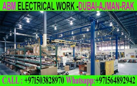 Industrial Light fixing contractor in Ajman Dubai Sharjah