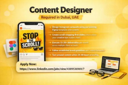 Content Designer Required in Dubai