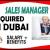 Sales Manager Required in Dubai